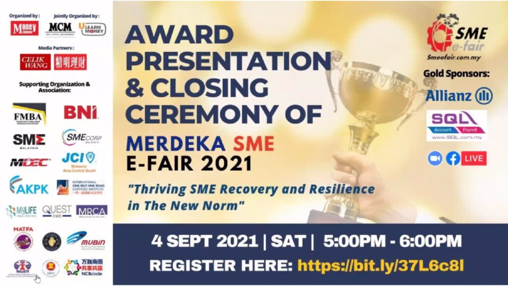 SIDREC at the Merdeka SME e-Fair 2021