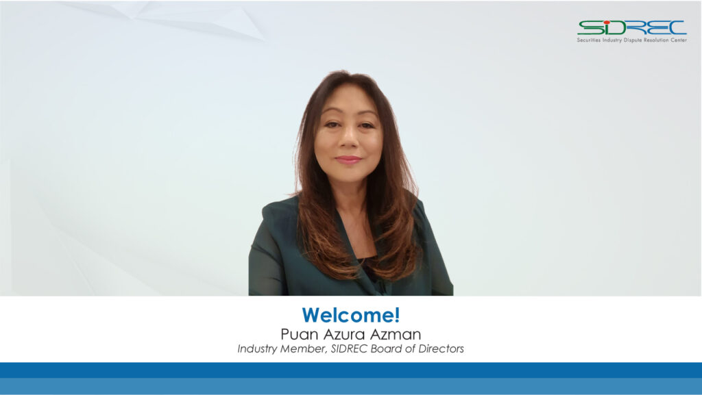 SIDREC Welcomes Puan Azura Azman as Industry Director