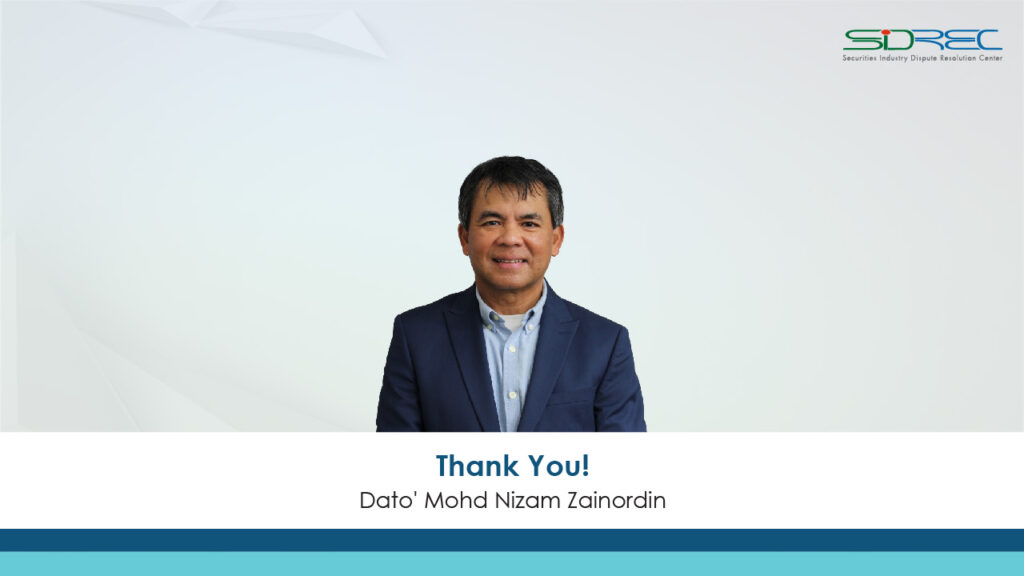 Retirement of Dato’ Mohd Nizam Zainordin as Industry Director